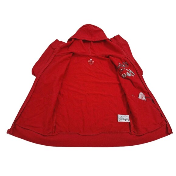 Disney Minnie Mouse Believe in the Bow Full Zip Red Hoodie Girl's Medium - Picture 6 of 10